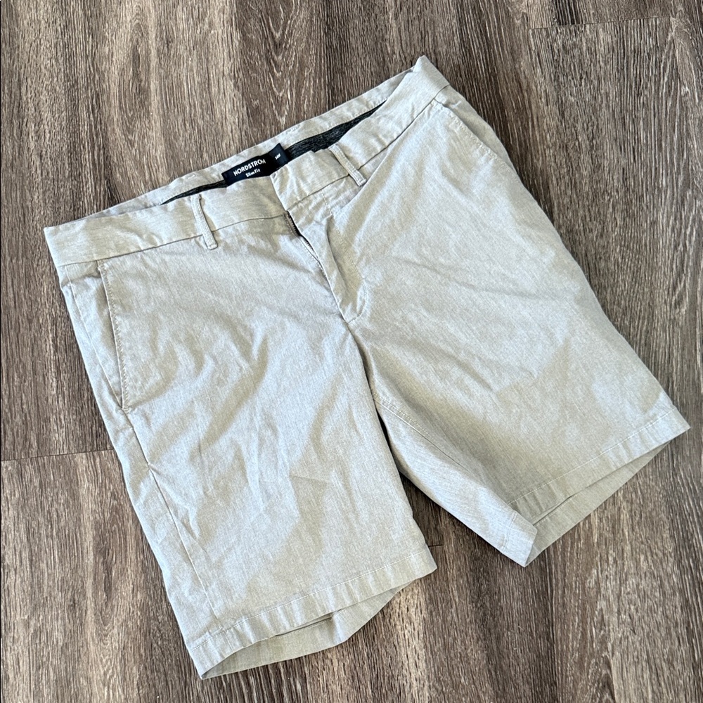Nordstrom Light Tan Flat Front Shorts